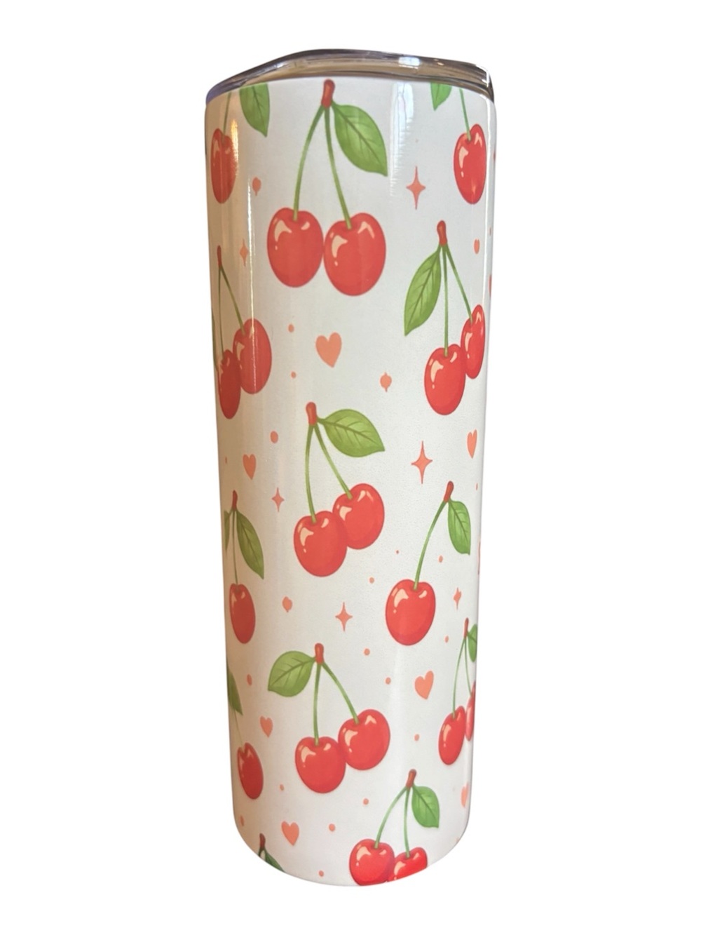 BUY NOW Cherry Print Stainless Steel Tumbler